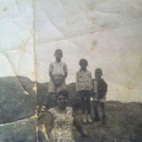 Family outing along Skyline Drive, in the Shenandoah National Park